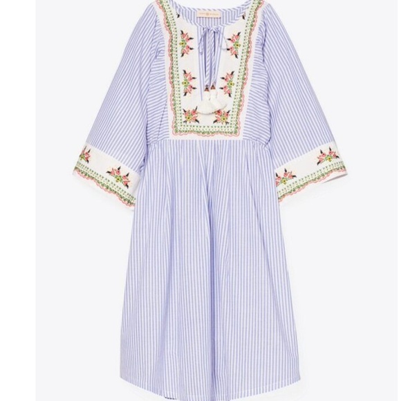 Tory Burch Other - Tory Burch Tunic Caftan Striped Beach Swim  Coverup Dress NWT Resort Cruise